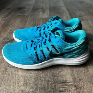 Nike Womens Lunarstelos 844736-400 Blue Running Shoes Sneakers Size 7.5